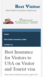 Mobile Screenshot of bestvisitorinsurance.com